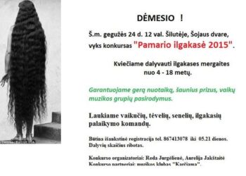 Konkursas „Pamario ilgakasė 2015”