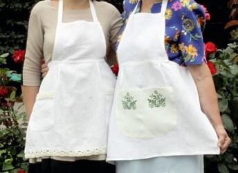 Siuvinėtojų išmonė – prijuostėse