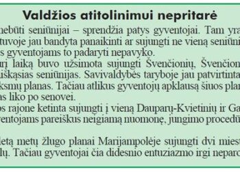 Mažėja gyventojų, mažėja ir seniūnijų