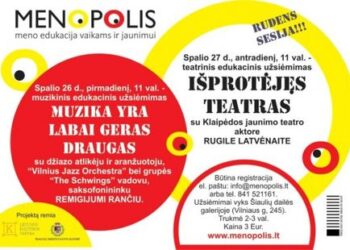 MENOPOLIS – edukacinė programa vaikams ir jaunimui