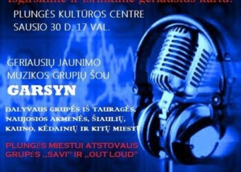 Kviečiame savaitgalį praleisti Plungės kultūros centro organizuojamuose renginiuose