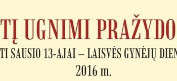 Renginiai, skirti Sausio 13-ajai – Laisvės gynėjų dienai – paminėti