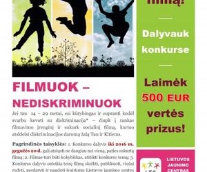 Jaunimas filmais kovos prieš diskriminaciją