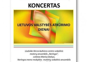 Koncertas Lietuvos valstybės atkūrimo dienai paminėti