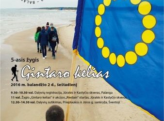 Kviečiame dalyvauti 5-ajame žygyje „Gintaro kelias“ ir akcijoje „Riedam“