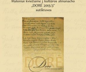 Kultūros almanacho DORĖ pristatymas