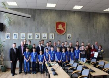 Meras pagerbė Plungę garsinančius sportininkus