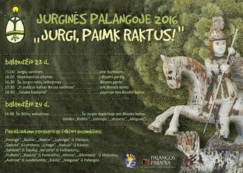 Jurginės Palangoje „Jurgi, paimk raktus!“