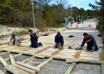 Palanga rengiasi vasarai – intensyviai tvarkomi paplūdimai