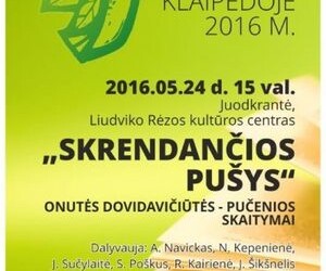 Poezijos pavasario paukštė atplasnoja į Juodkrantę