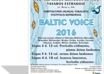 Kviečiame į Tarptautinį vaikų ir jaunimo festivalį-konkursą „Baltic Voice 2016“