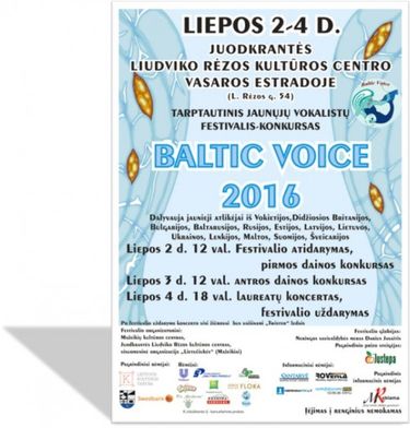 Kviečiame į Tarptautinį vaikų ir jaunimo festivalį-konkursą „Baltic Voice 2016“