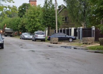 Rekonstruojama J. Basanavičiaus gatvės atkarpa