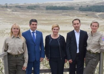 Neringoje apsilankė Kroatijos Prezidentė