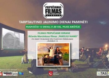 Tarptautinei jaunimo dienai paminėti – pripučiamas filmas