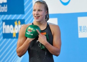 Olimpiados 100 m krūtine rungties finale plaukikė Rūta Meilutytė finišavo septinta