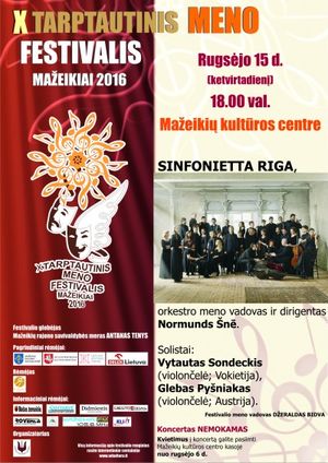 Trys geriausi viename koncerte: orkestras  „Sinfonietta Rīga“, V. Sondeckis ir G. Pyšniakas