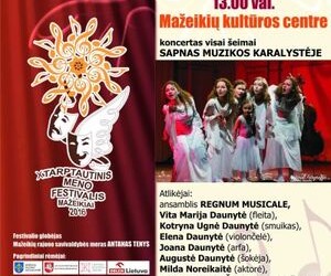 Šeštadienį X tarptautinis meno festivalis skraidins vaikus ir jų tėvelius į Šviesos karalystę