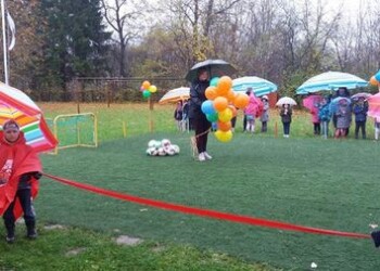 Plungės rajone atidarytas jau ketvirtas vaikų mini futbolo stadionas