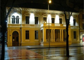 Spektaklis „Motušė Kuraž ir jos vaikai“ I.Simonaitytės bibliotekoje