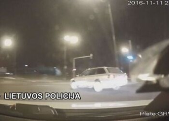 Po šūvių ir priverstinio stabdymo Klaipėdos policija sulaikė bėglį