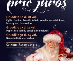 Pirmą kartą Šventojoje – Kalėdinis lazerių šou