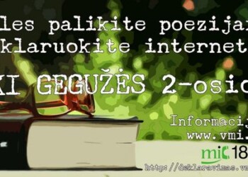 Eiles palikite poezijai ir deklaruoti pajamų į VMI užsukite dabar