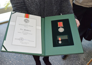 Kretingališkei daugiavaikei mamai įteiktas ordino „Už nuopelnus Lietuvai“ medalis
