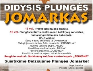 Šeštadienį – didysis Plungės jomarkas