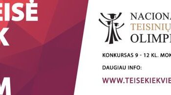 Startuoja trečioji Nacionalinė teisinių žinių olimpiada!