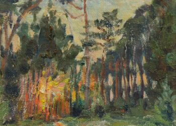 Petras Kalpokas - Birutės kalnas Palangoje (1924)