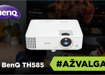 Projektorius vietoje televizoriaus? Tikrai taip! Namų pramogų projektoriaus „BenQ TH585“ apžvalga
