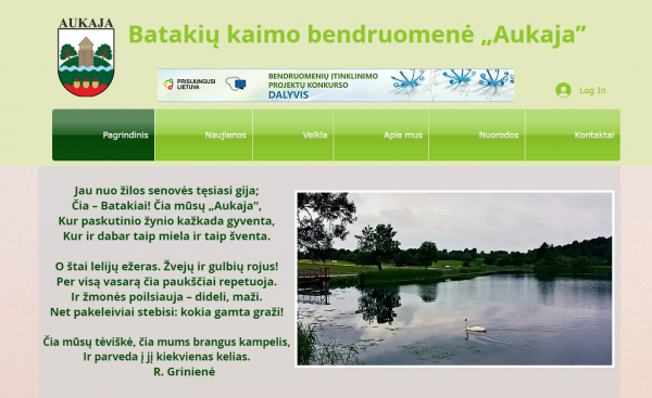 Batakių kaimo bendruomenė „Aukaja“ ieškodama grįžtamojo ryšio sukūrė tinklaraštį