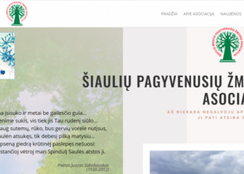 Naujoji Šiaulių pagyvenusių žmonių asociacijos svetainė padės žinią apie save paskleisti plačiau