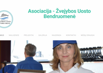 Akimirka iš internetinės svetainės pristatymo