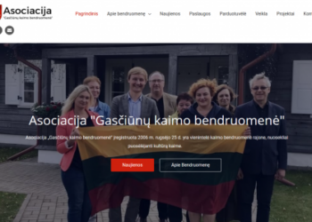 Gasčiūnų kaimo bendruomenės internetinė svetainė – patogus būdas viešinti veiklas