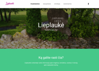 Lieplaukės bendruomenės internetinė svetainė www.lieplauke.lt
