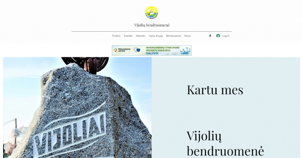 Vijolių kaimo bendruomenės internetinė svetainė – naujas bendravimo būdas