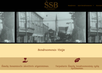 Informacijos sklaidai – Šiaulių Senamiesčio bendruomenės internetinė svetainė