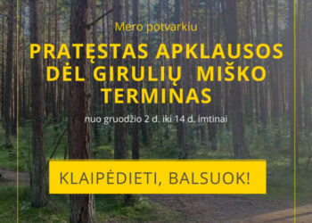 Apklausa dėl Girulių miško ateities