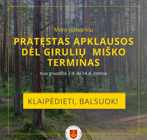 Apklausa dėl Girulių miško ateities