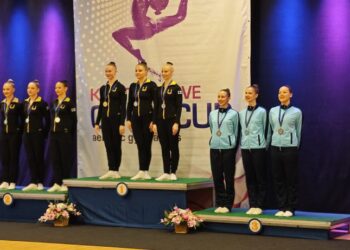 Tarptautiniame turnyre – aerobinės gimnastikos trejeto bronza