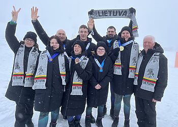 Lietuvos specialieji olimpiečiai iškovojo pirmuosius medalius žiemos žaidynėse Turine