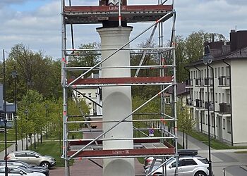 Pradedami Šv. Florijono paminklo atnaujinimo darbai Plungėje