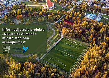 Šviesesni vakarai ir nauji takai: Naujosios Akmenės stadione prasidėjo atnaujinimo darbai
