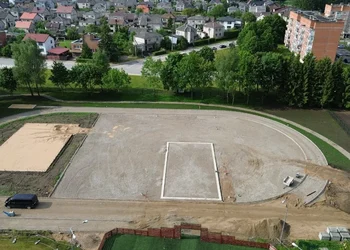 Modernizuojamas Gargždų sporto aikštynas