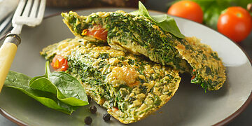 Blynai su špinatais