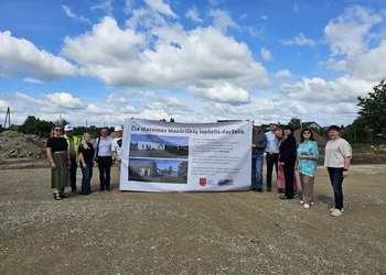 Jau vyksta Mazūriškių darželio statybos darbai – gauta ir Europos Sąjungos finansinė parama