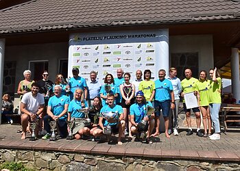 Platelių maratone – daugiau nei šimtas plaukikų