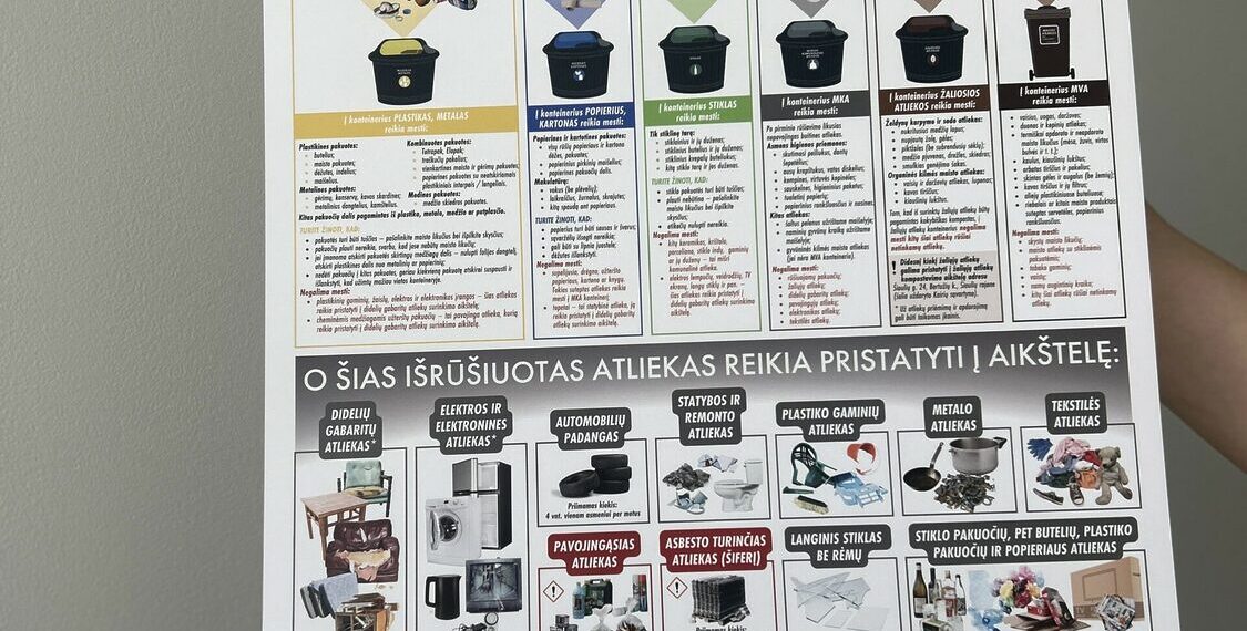 Regiono atliekų tvarkymo centras pradėjo dalinti informacinius atliekų rūšiavimo plakatus | Kelmės sav. nuotr.